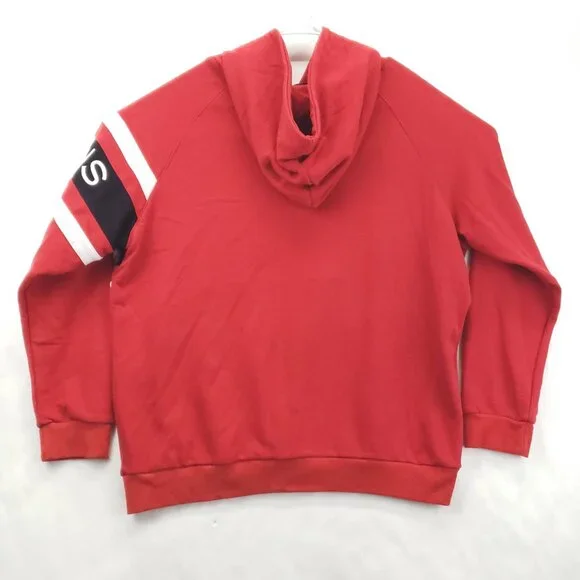 Givenchy Hoodie Mens 2XL Red Embroidered Long Sleeve - Picture 3 of 12